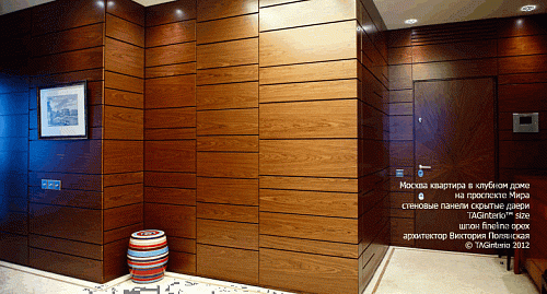 Перегородки CHESS с шпонированными скрытыми дверьми Перегородки CHESS с шпонированными скрытыми дверьми